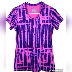 Under Armour tye dye heat gear short sleeve top